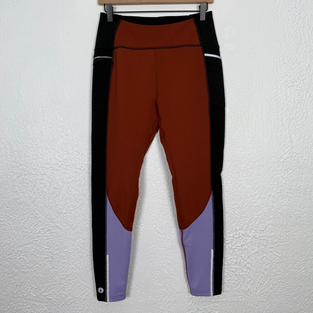 SmartWool Women's Active Fleece Colorblock Tights Size Medium